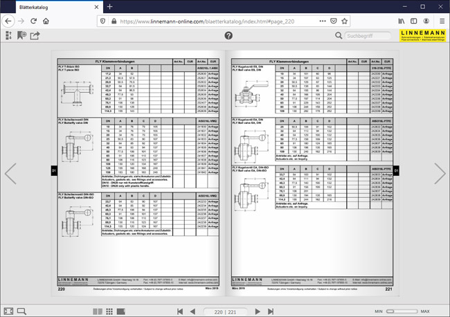 Blätterkatalog Linnemann